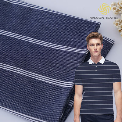 Goede prijs. Ademend en modieus Comfortabel katoenen gevoel gestreepte gebreide stof voor casual top online