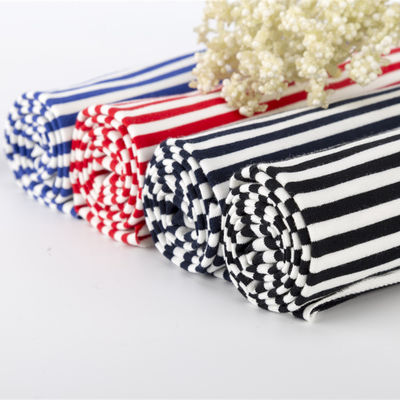 Goede prijs. Stof van gestreepte breien voor T-shirts die duurzaam en ademend is online