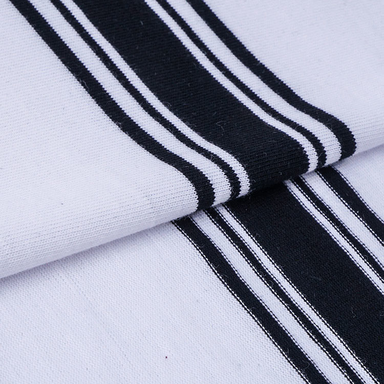 Eenzijdig gestreepte gebreide garen gekleurd 32S 175cm voor sportkleding