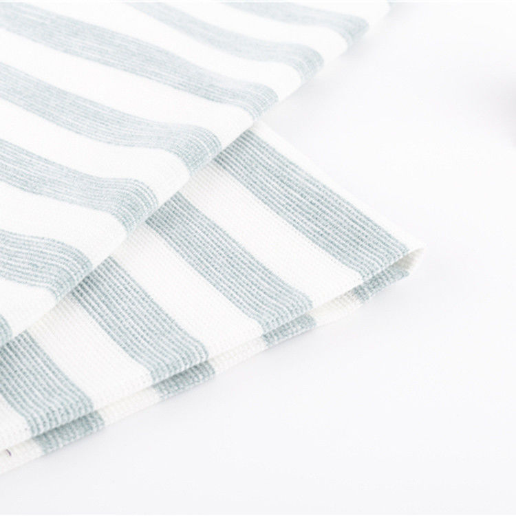Multi Gekleurde Gestreepte Katoenen Materiële, In te ademen 160gsm Katoenen T-shirtstof