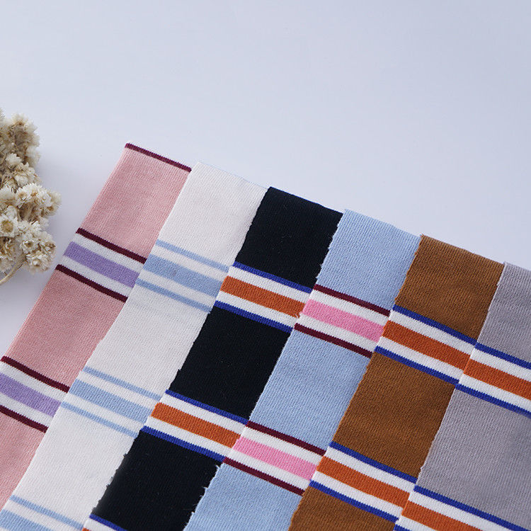 Garn gekleurd Comfortabel, huidvriendelijk en gezond gestreepte katoenen weefsels voor casual wear