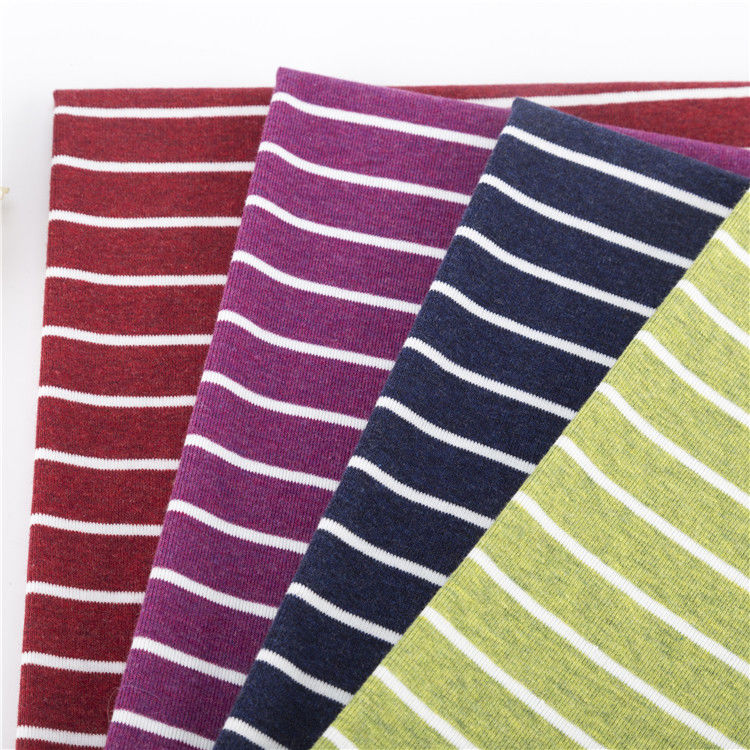 Garens, gekleurd katoenen interlockstof, gekleurd strekkingsribbend materiaal 1*1