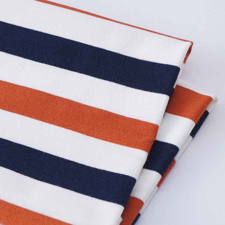 Compact weven katoen Frans Terry stof gestreept type Voor kleding