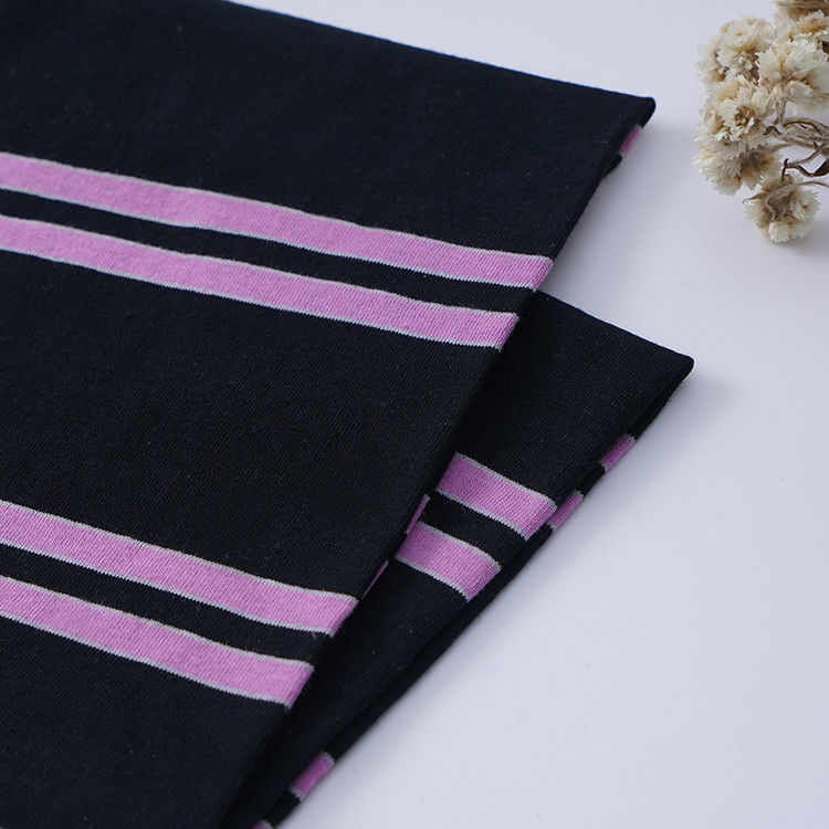 Comfortabele gewone katoenen zweet absorberende gestreepte stof voor T-shirt