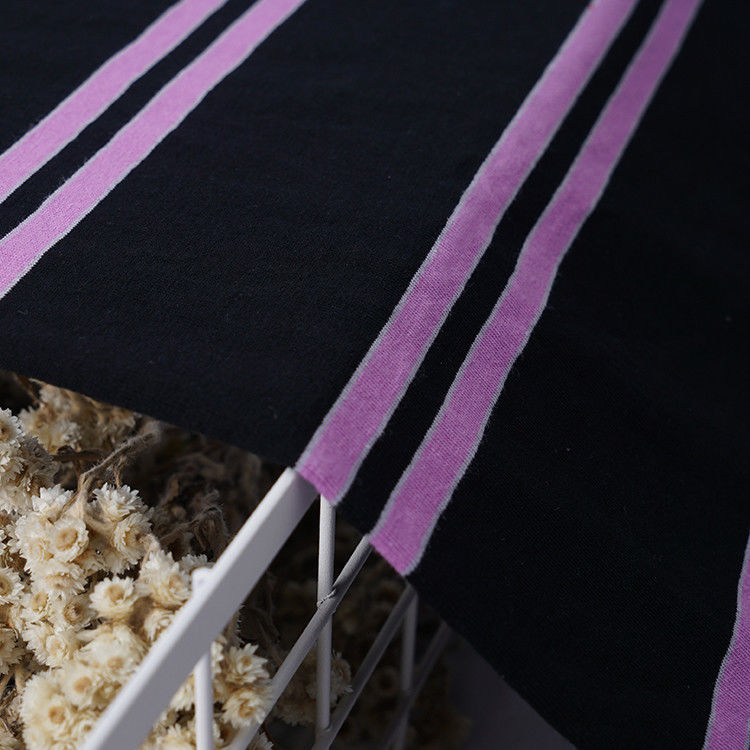 Comfortabele gewone katoenen zweet absorberende gestreepte stof voor T-shirt