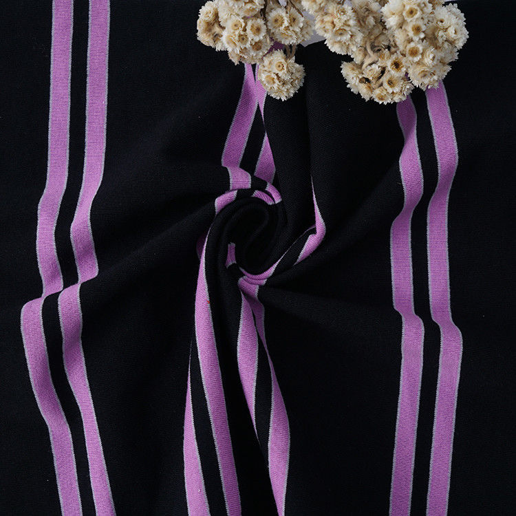 Comfortabele gewone katoenen zweet absorberende gestreepte stof voor T-shirt
