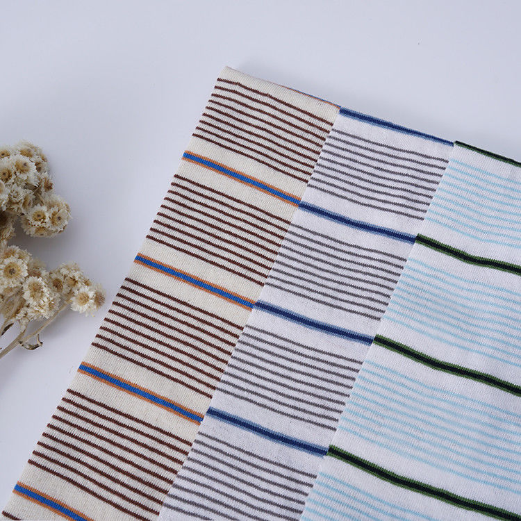 Duurzaam katoen en linnen zweet absorberend gestreept materiaal stof voor T-shirt