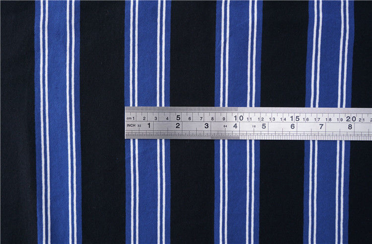 Huidvriendelijk puur katoen en linnen Zweet absorberend gestreept materiaal Stof voor casual shirt