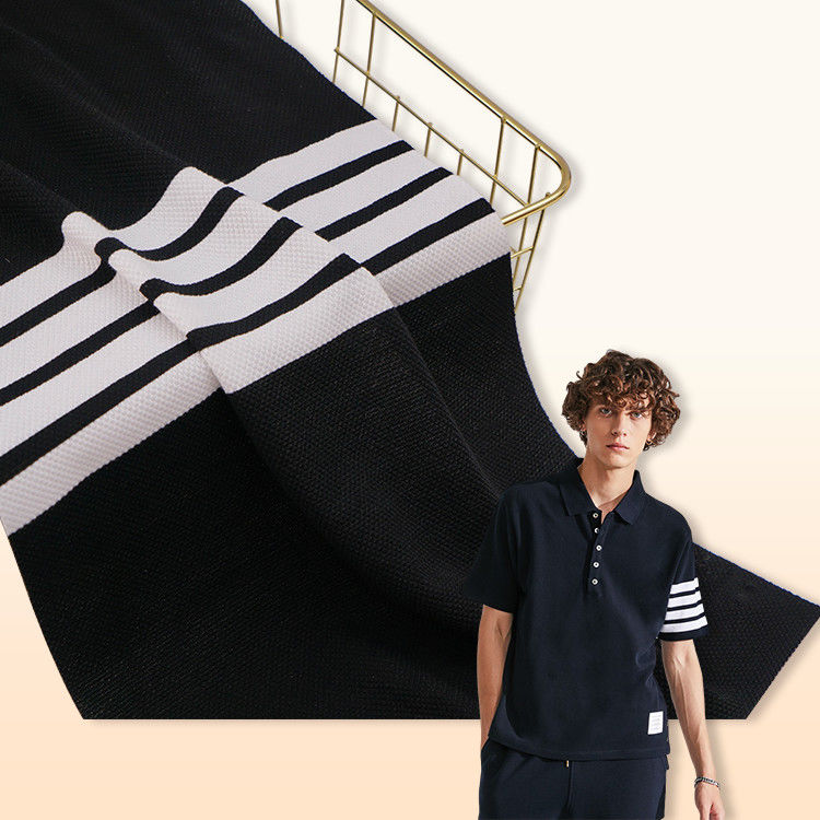 Huidvriendelijk puur katoen en linnen Zweet absorberend gestreept materiaal Stof voor casual shirt