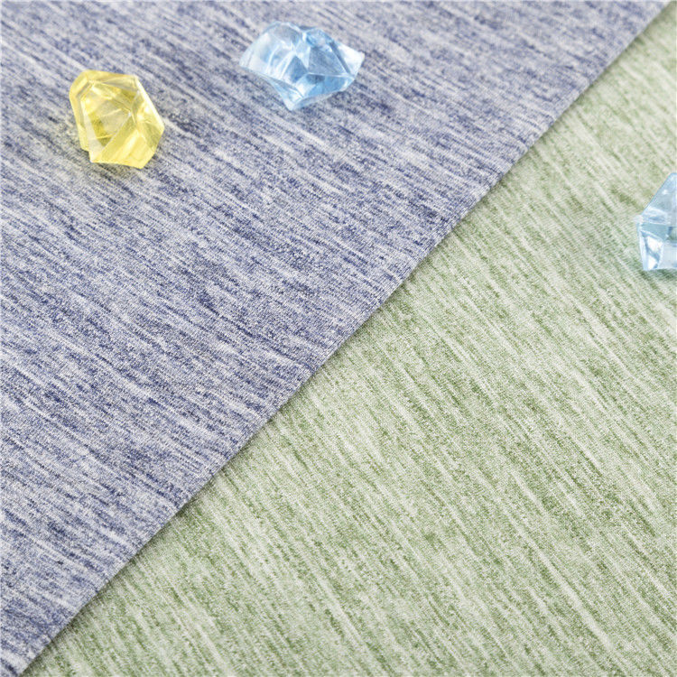 High-End textuur ademend en breed toepasbaar solide gebreide stof voor T-shirt