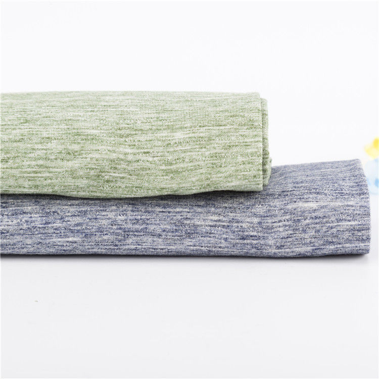 High-End textuur ademend en breed toepasbaar solide gebreide stof voor T-shirt