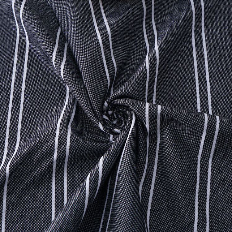 Ondersteuning van maatwerk en stijlvol milieuvriendelijk en huidvriendelijk gestreepte gebreide stof voor polo shirt
