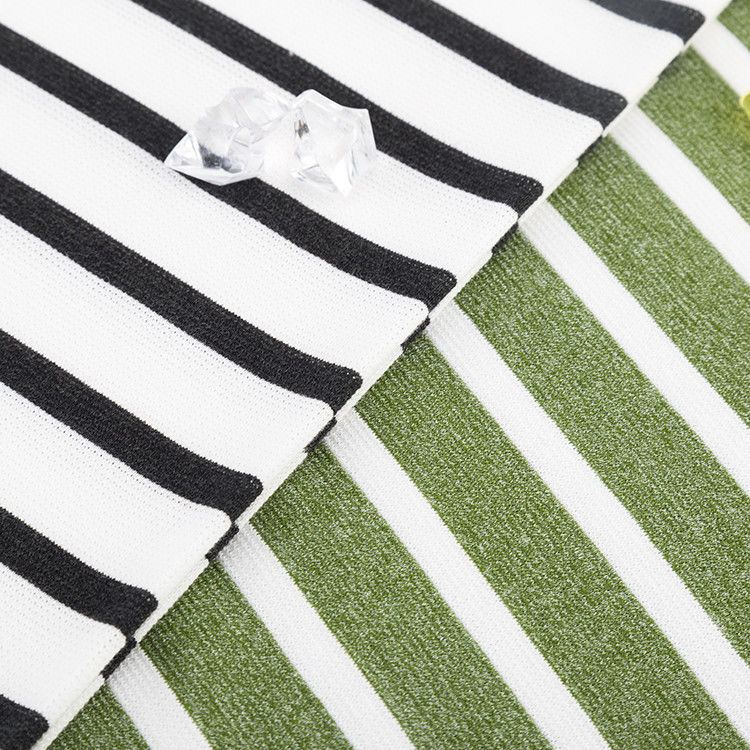 Ademend en comfortabel en van hoge kwaliteit huidvriendelijk gestreepte gebreide stof voor polo shirt