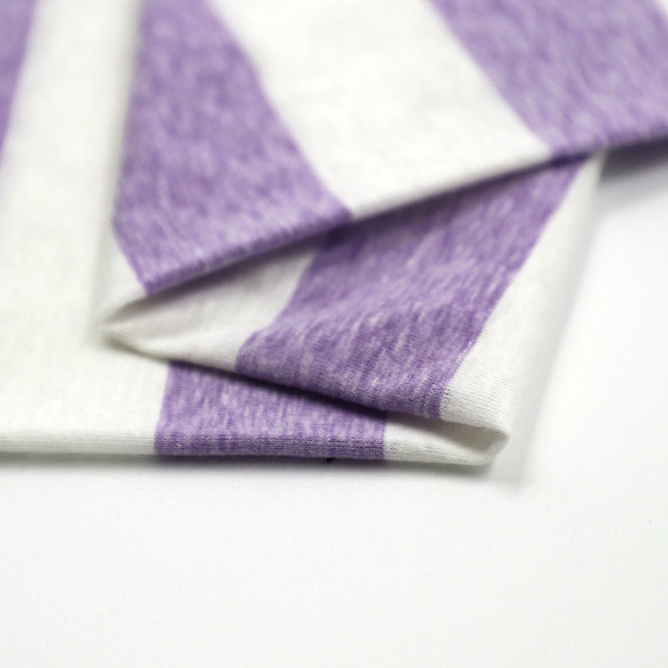 Lichte en zachte comfortabele goede textuur gestreepte stof voor T-shirt