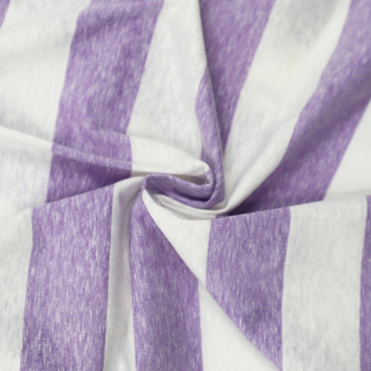 Lichte en zachte comfortabele goede textuur gestreepte stof voor T-shirt