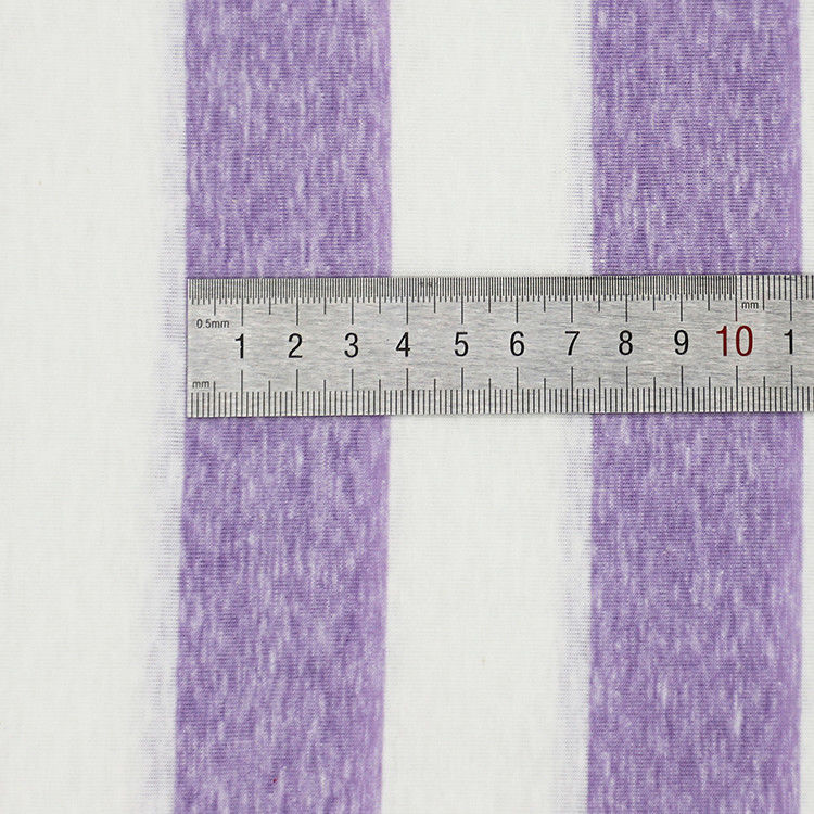 Lichte en zachte comfortabele goede textuur gestreepte stof voor T-shirt