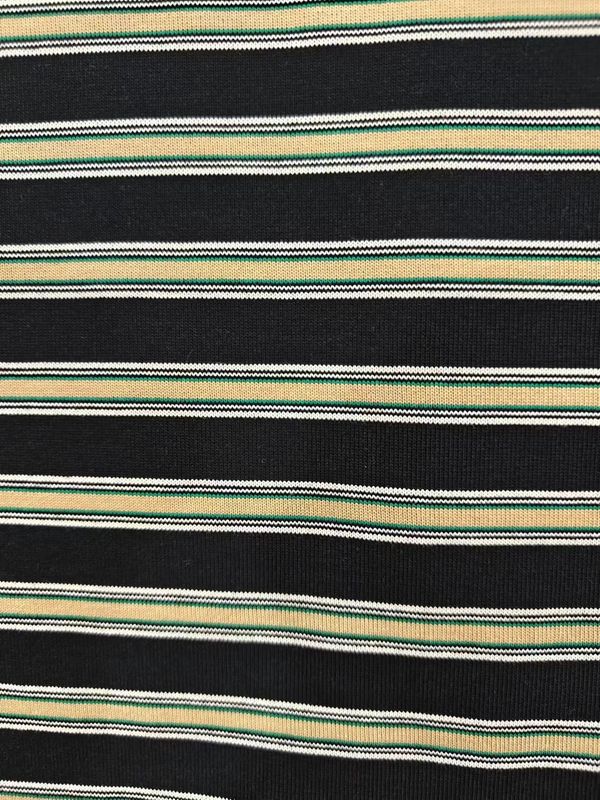 Anti-pilling en ademend en zacht katoen gestreepte stof voor T-shirt