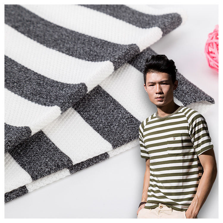 Aandachtig en zweet-absorberend Modieus, gemakkelijk te verzorgen gestreepte breistof voor polo shirt