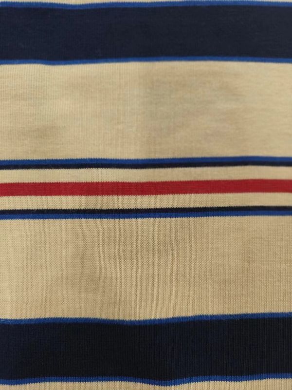 Eenvoudig en modieus Comfortabel huidvriendelijk gestreepte gebreide stof voor T-shirt