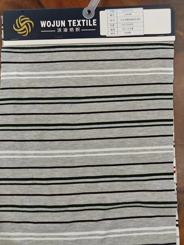 Aardadige en zweet-absorberende garen gekleurde stof gestreepte gebreide stof voor polo shirt