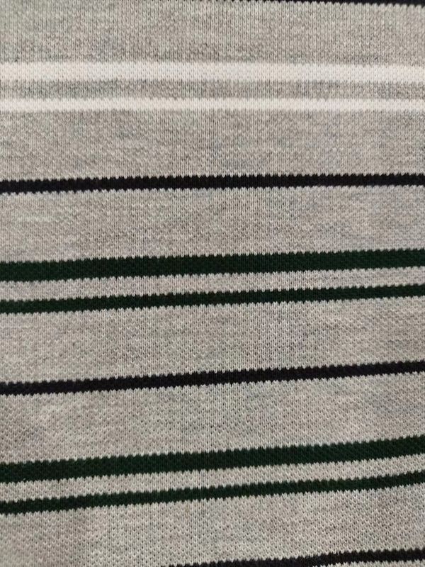 Aardadige en zweet-absorberende garen gekleurde stof gestreepte gebreide stof voor polo shirt