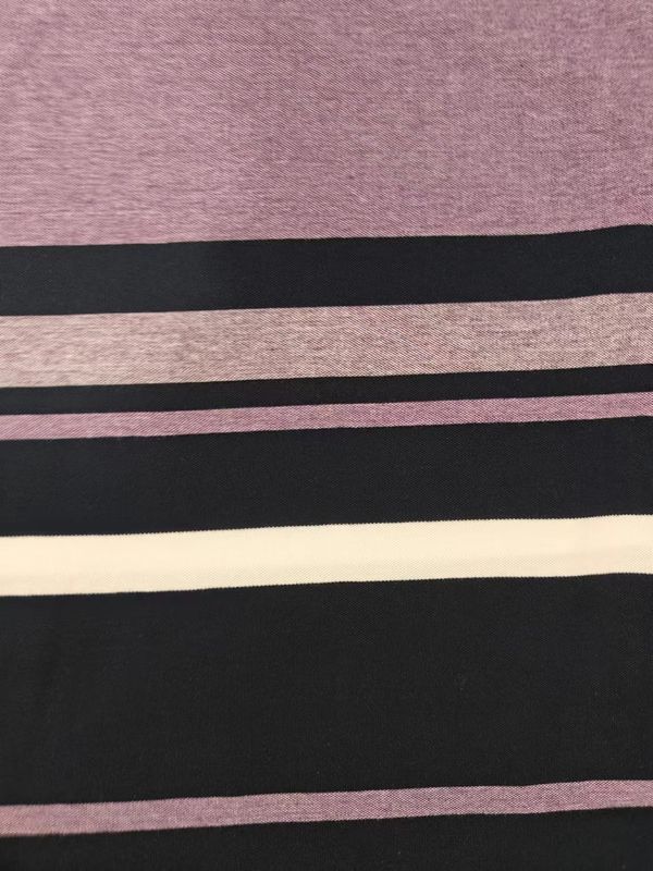 Gemakkelijke en ademende natuurlijke textuur Flexibel gestreept materiaal Stof voor polo shirt