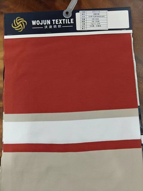 milieuvriendelijk en elastisch duurzaam comfortabel gestreept materiaal stof voor polo shirt
