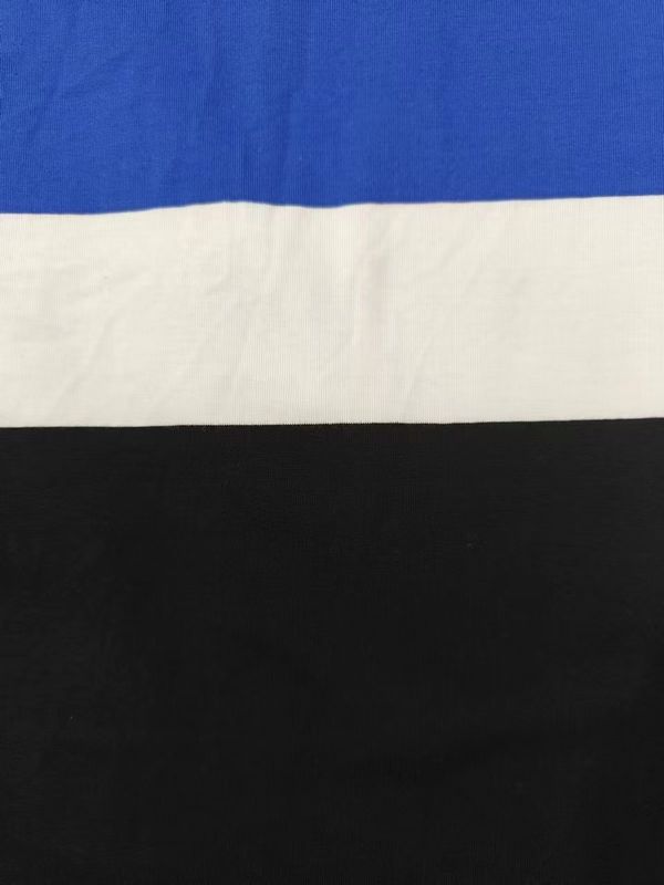 Adembare en zweet-absorberende katoen gewone Jersey gestreepte gebreide stof voor kleding