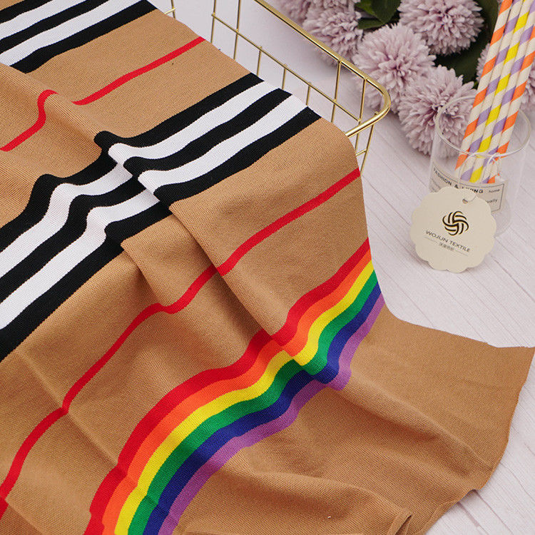 Geventileerd en zacht Goedkwaliteit Lycra Cotton Pique gestreepte katoenen stof voor casual wear