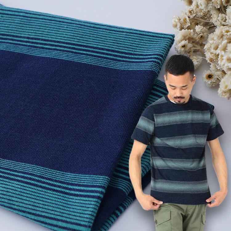Comfortabele en huidvriendelijke textuur Flexibel gestreept materiaal Stof voor polo shirt