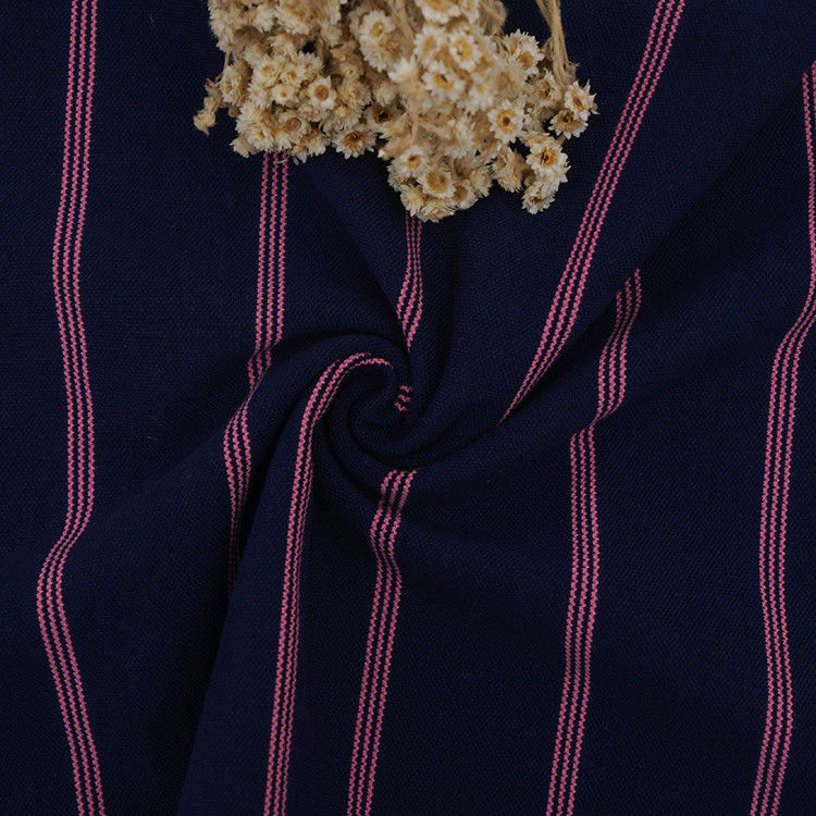Comfortabel en duurzaam huidvriendelijk adembenemend gestreepte gebreide stof voor polo shirt