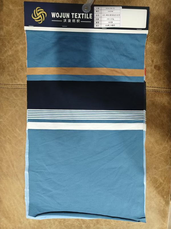 slijtvast en duurzaam en comfortabel Stylish gestreepte stof voor polo shirt