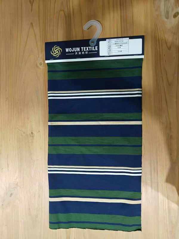 Huidvriendelijk en comfortabel Zweet absorberend gestreepte gebreide stof voor polo shirt