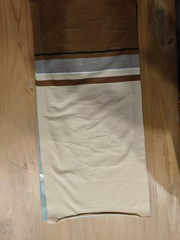 Zweet absorberend ademend en comfortabel en duurzaam gestreept materiaal stof voor casual wear