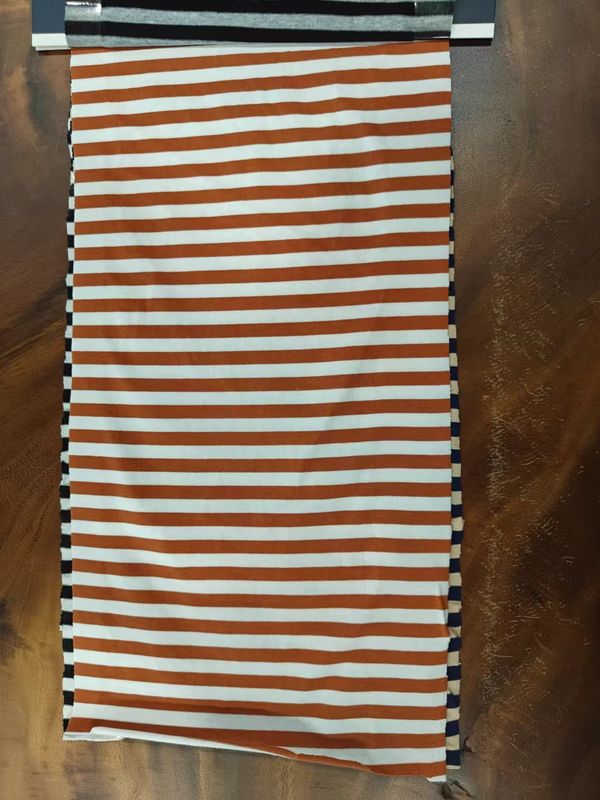 Zweet absorberend en glad puur katoen gestreepte breistof voor polo shirt