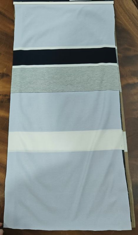 Zuivere katoen elastische, milieuvriendelijke, huidvriendelijke gestreepte stof voor casual wear