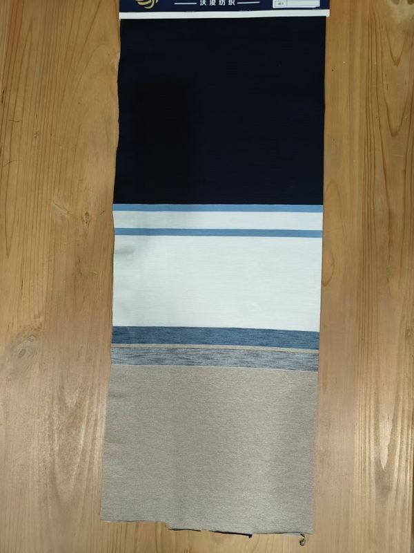 Zachte aanraking en koel en droog glad en modieus helder graan gestreepte gebreide stof voor polo shirt