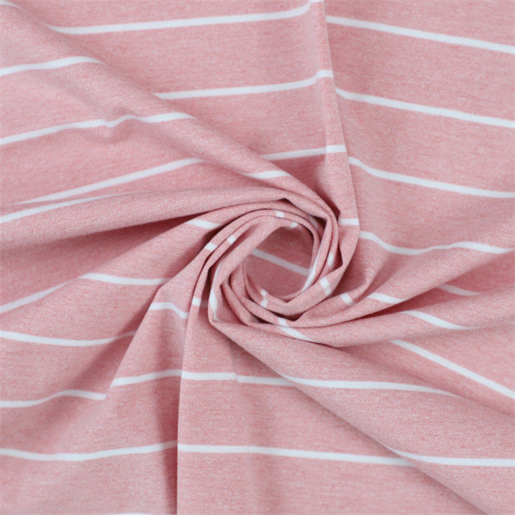 Gezonde en gladde garen kleurstof gestreepte gebreide stof voor casual wear solide kleur