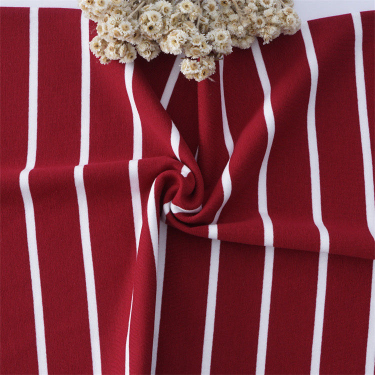Anti-Pilling Comfortabel Hoge kleurvastheidGestript gebreide stof voor casual wear
