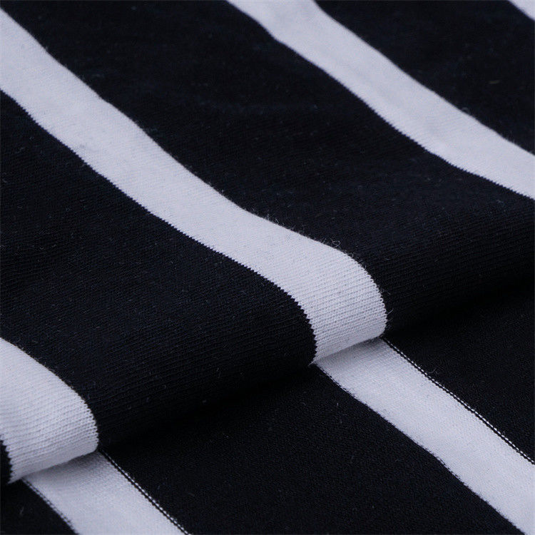 Stof met strakke strepen, durf en glad, adembenemend en zweet-absorberend, voor casual wear