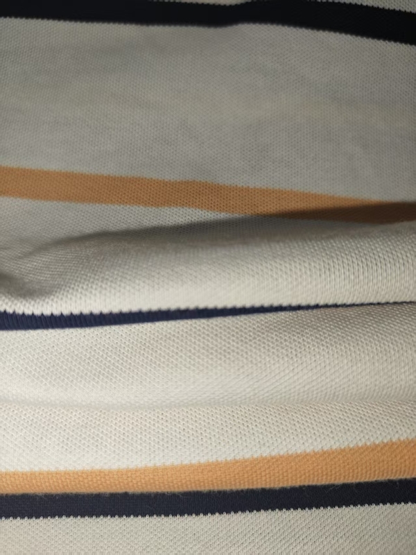 Slijtvast en comfortabel, anti-kreuk en verfrissende gestreepte stof voor poloshirt