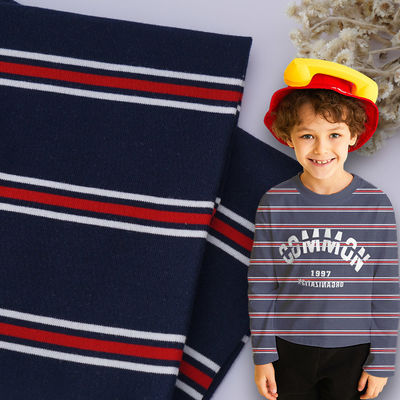 De gestreepte Zuivere Katoenen 100 Stof, 192cm Sportkleding breit Katoenen Garenstof