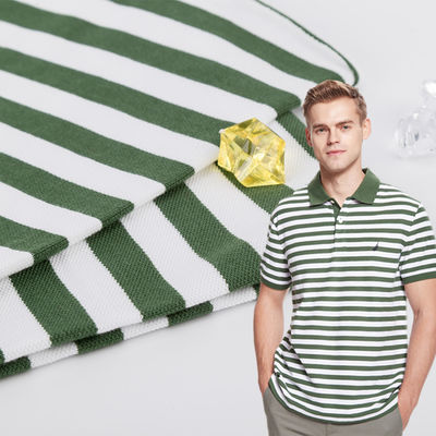 Goede prijs. Rimpelvrije gestreepte gebreide stof 100% katoen mode heldere textuur online