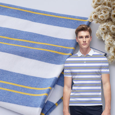 Elastische Gestreepte Materiële Stof Comfortabele het Kammen Lycra Textuur 170gsm