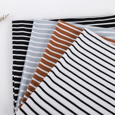 Geademde gestreepte katoenen weefsel met veel kleuren zweet absorberend voor polo shirt