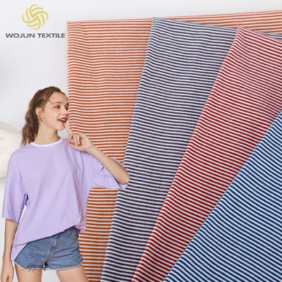 Meerdere kleuren gestreepte katoenen weefsels Gedrukt Geadembaar antibacteriële materiaal