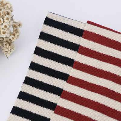 Goede prijs. Douane Gestreepte Katoenen Stof In te ademen Frans Terry Pique Texture online