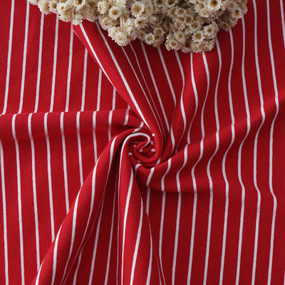 Goede prijs. Puur katoenen gestreepte gebreide weefsel, gekamde kleur gestreepte weefsel voor Jersey online