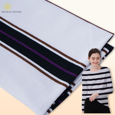 Goede prijs. 100% katoenen gestreepte stof Grijs en zwart zacht garen gekleurd materiaal online