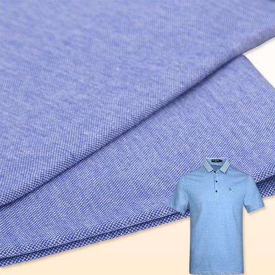 Goede prijs. Lichte katoen Pique materiaal laag krimpend zacht gestreepte stretchstof online